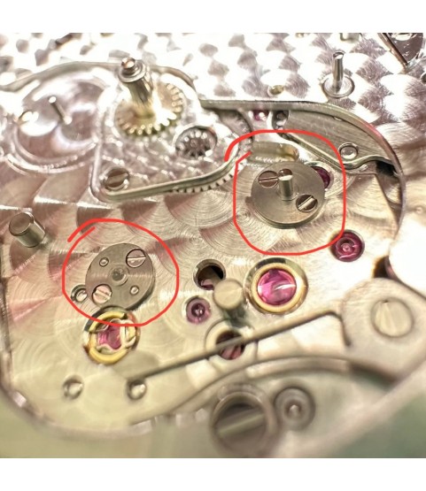 New intermediate wheel studs for Patek Philippe caliber 240