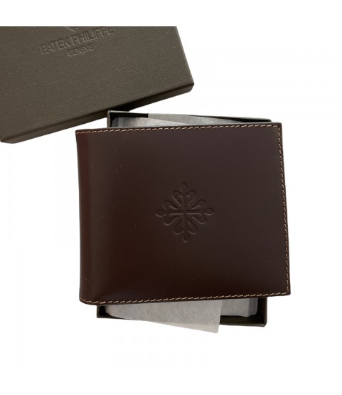 New Patek Philippe brown leather wallet