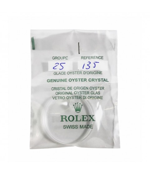 New Rolex 25-135 crystal glass for Datejust 16000, 16003, 16013, 16014, 16030