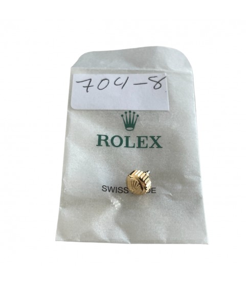 New Rolex Daytona 116503, 116523, Submariner, GMT 116713, 116718 18k gold crown 7 mm part 24-704-8 New Rolex Daytona 116503, 116523, Submariner, GMT 116713, 116718 18k gold crown 7 mm part 24-704-8