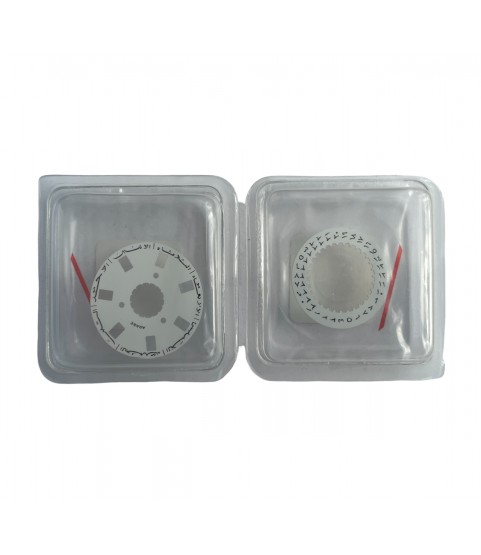 New Rolex white Arabic day date disc kit ring for calibre 3135