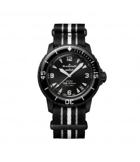 New Swatch Blancpain Scuba Atlantic Fifty Fathoms S035B400 black automatic watch New Swatch Blancpain Scuba Atlantic Fifty Fathoms S035B400 black automatic watch