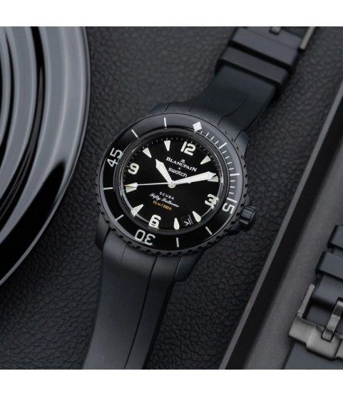 New Swatch Blancpain Scuba Atlantic Fifty Fathoms S035B400 black automatic watch New Swatch Blancpain Scuba Atlantic Fifty Fathoms S035B400 black automatic watch