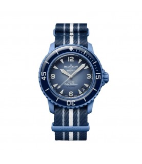 New Swatch Blancpain Scuba Atlantic Fifty Fathoms S035A100 blue automatic watch New Swatch Blancpain Scuba Atlantic Fifty Fathoms S035A100 blue automatic watch
