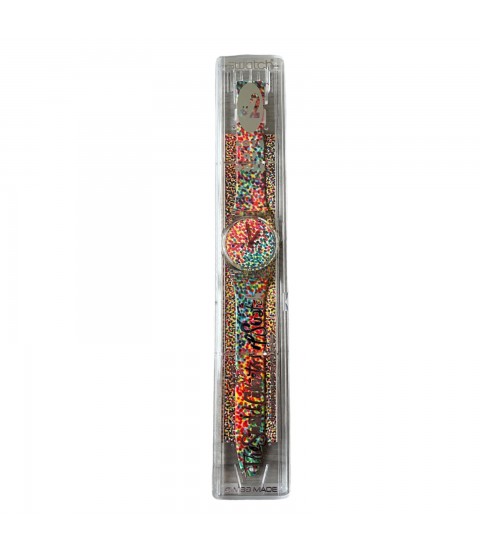 New Swatch multi color watch