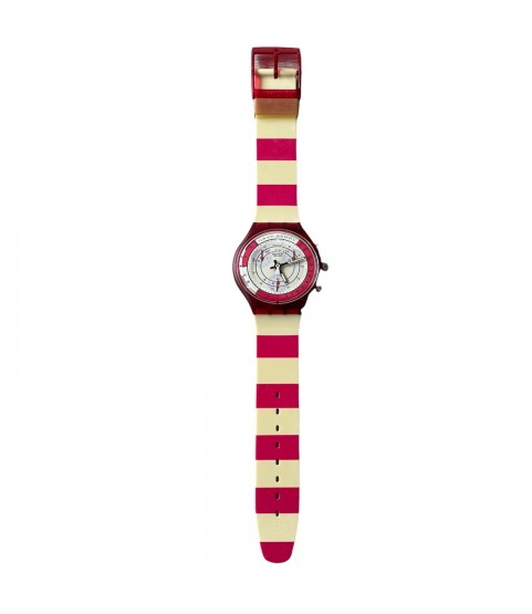 New Swatch Navy Berry SCR100 chronograph watch 1990s