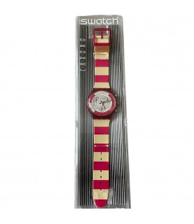New Swatch Navy Berry SCR100 chronograph watch 1990s