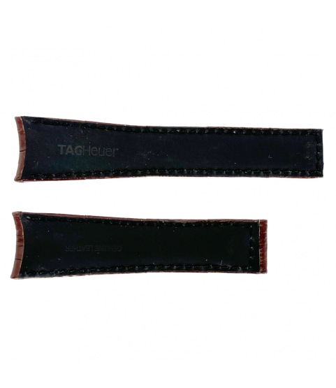 New Tag Heuer watch Alligator dark brown strap 22mm