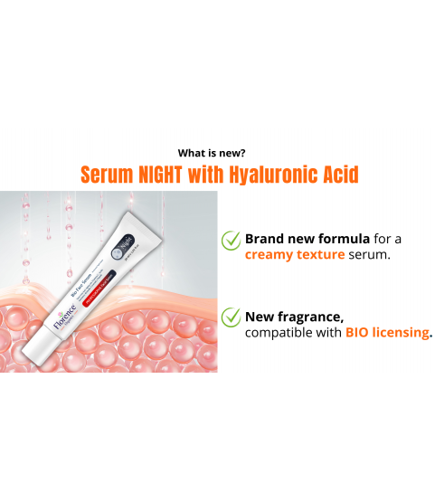 Organic Face Serum, Night Repair with Vitamin C Serum & Hyaluronic Acid 30 ml. Florence Organics Organic Face Serum, Night Repair with Vitamin C Serum & Hyaluronic Acid 30 ml. Florence Organics