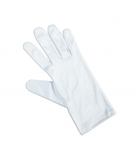 Heli pair deco-gloves made of cotton, white, size S