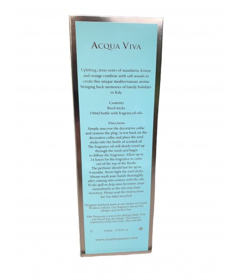 Diffuser Max Benjamin Acqua Viva - Diffusers for the home Diffuser Max Benjamin Acqua Viva - Diffusers for the home
