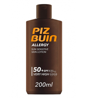 Piz Buin Allergy Sun Sensitive Skin Lotion Spf 50+, 200 ml. Piz Buin Allergy Sun Sensitive Skin Lotion Spf 50+, 200 ml.
