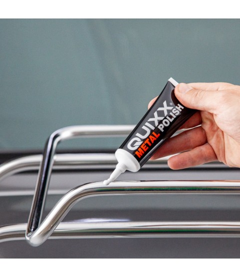 QUIXX Metal Restoration Kit Polish + Sandpapers Restores Gloss & Brushed Metals, High Performance Polish, ref. 10206 QUIXX Metal Restoration Kit Polish + Sandpapers Restores Gloss & Brushed Metals, High Performance Polish, ref. 10206