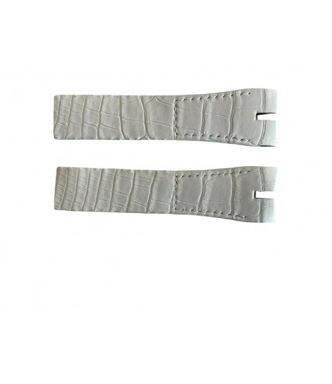 Roger Dubuis leather white watch strap 22x27 mm