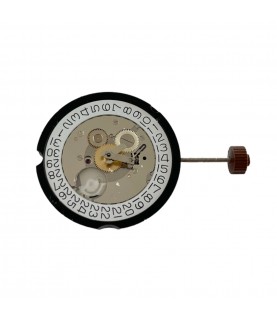 Ronda 505.24H 10 1/2''' quartz movement with date on 3 o'clock and 24 dual time