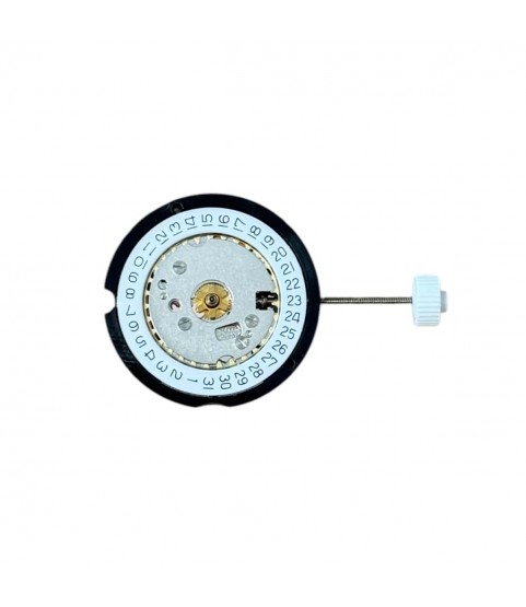 Ronda 585 quartz movement 8 3/4''' with date indication on 3 o'clock