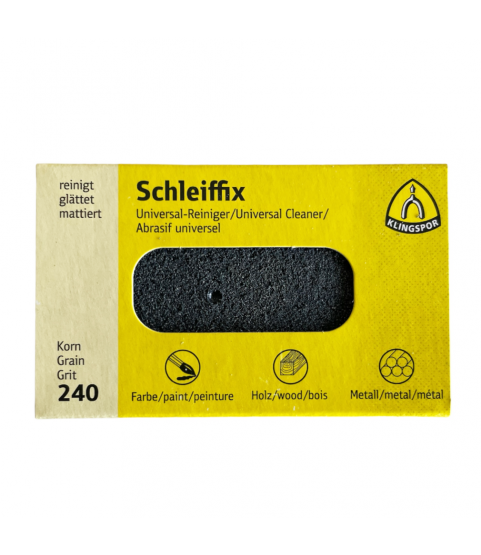 Klingspor Schleiffix universal cleaning block abrasive for metals, grain 240