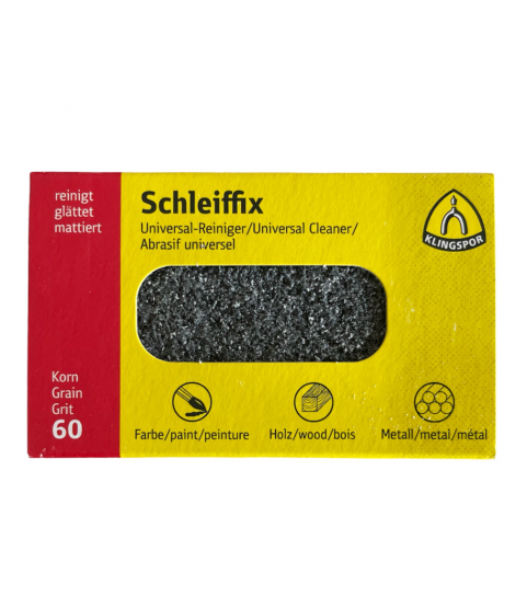 Klingspor Schleiffix universal cleaning block abrasive for metals, grit 60