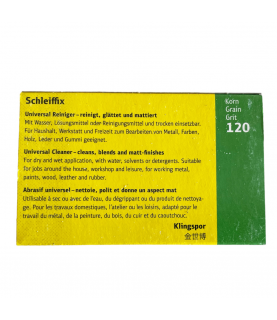 Klingspor Schleiffix universal cleaning block abrasive for metals, medium 120