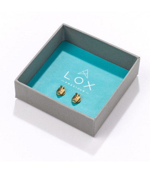 Lox Precious 24ct Gold Plated 925 Sterling Silver Locking Earring Backs – One Pair