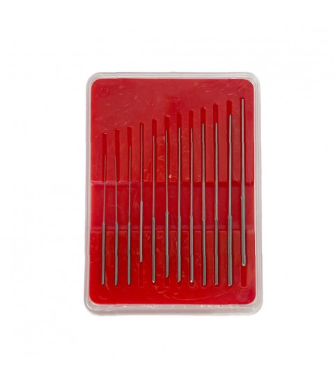 Set of 12 broaches 0.05-0.55 mm