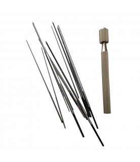Set of 12 reamers with angle and reamer holder