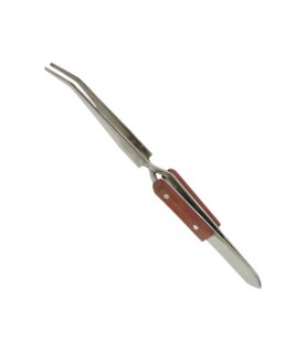 Soldering tweezers fibre grip curved length 160 mm