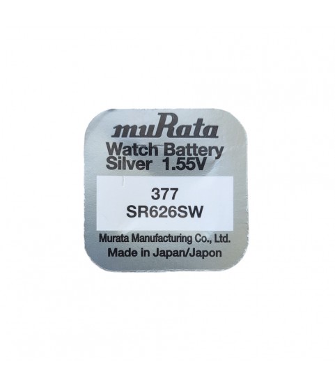 Sony/Murata 377 silver oxide quartz watch batteries 1.55 volts