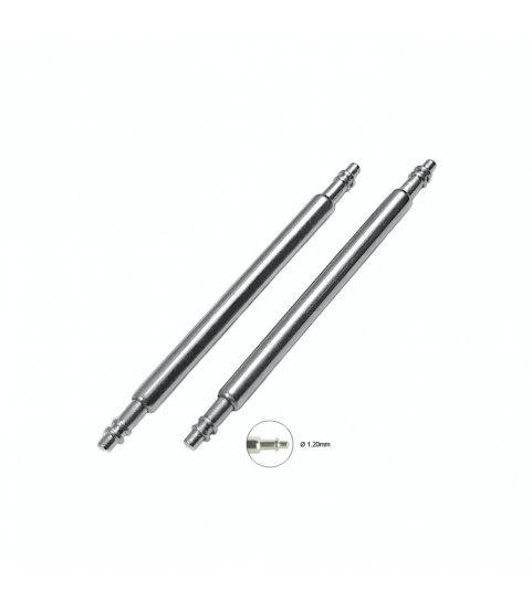 Spring bars shape H/21 with double flange 22 mm, 1.50 mm