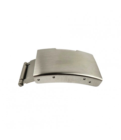 Stainless steel folding clasp with 2 push buttons for metal bracelets 22 mm