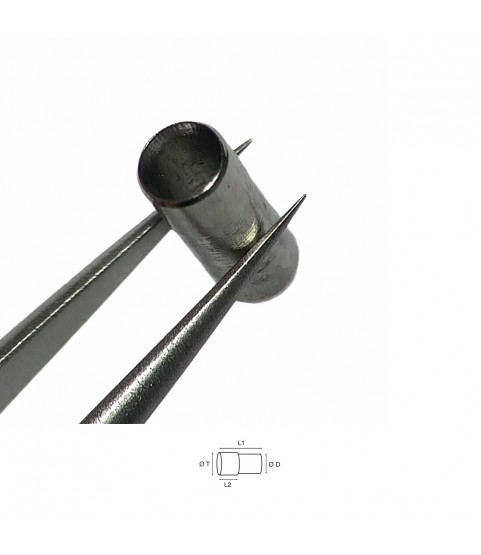 Steel tube for watch case 1.30mm