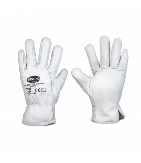 Strong hand classic silverstone napa leather work gloves, size 8