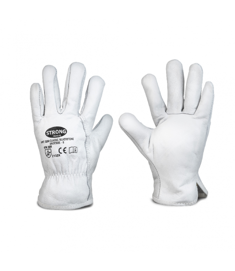 Strong hand classic silverstone napa leather work gloves, size 8