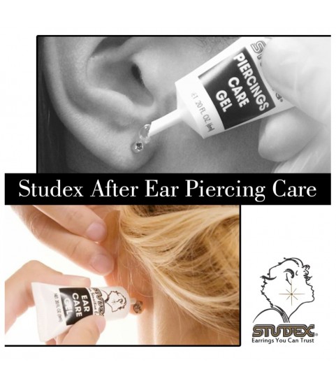 Studex Ear Piercing Care Gel – Ear Piercing Aftercare Gel with Soothing Aloe Extract to Protect Skin