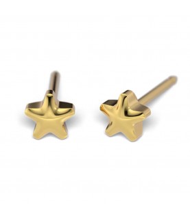 Studex Gold-Plated 4mm Star Earrings 7511-0501