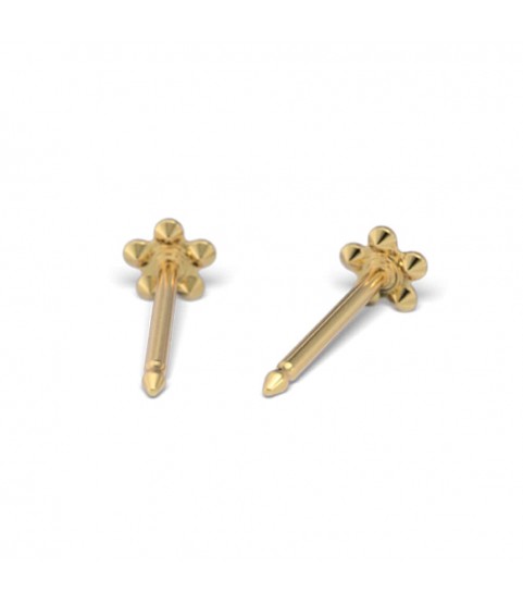 Studex Gold-Plated Baby Daisy Ruby Earrings, 3mm, 7581-6074 Studex Gold-Plated Baby Daisy Ruby Earrings, 3mm, 7581-6074