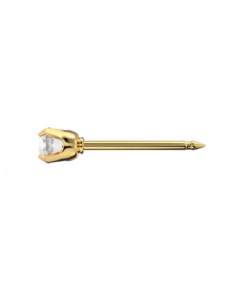 Studex Gold-Plated Baby Tiffany with cubic zircon Earrings, 4mm, 7521-0100 Studex Gold-Plated Baby Tiffany with cubic zircon Earrings, 4mm, 7521-0100