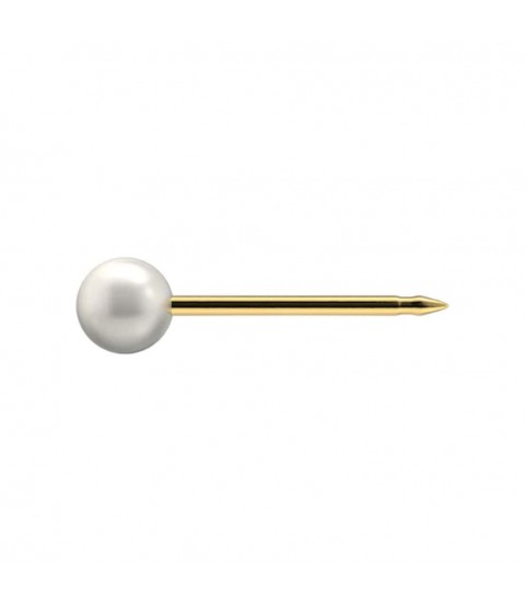Studex Gold-Plated Earrings with White Pearl, 3mm 7531-0673 Studex Gold-Plated Earrings with White Pearl, 3mm 7531-0673