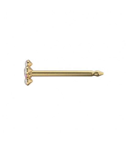 Studex Gold-Plated October Rose Flower Earrings, 3mm 7581-6510