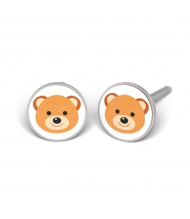 Studex Silver Teddy Bear Motif Earrings, 5mm, 7512-0656 Studex Silver Teddy Bear Motif Earrings, 5mm, 7512-0656