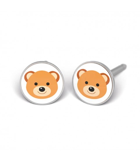 Studex Silver Teddy Bear Motif Earrings, 5mm, 7512-0656
