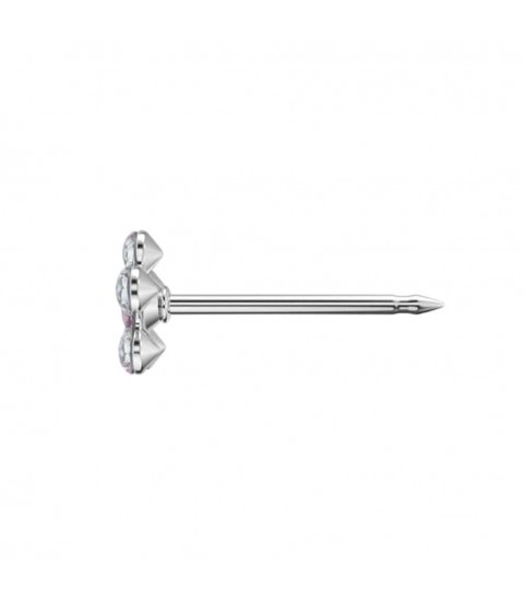 Studex steel April Crystal & October Rose Earrings, 5mm, 7512-6410