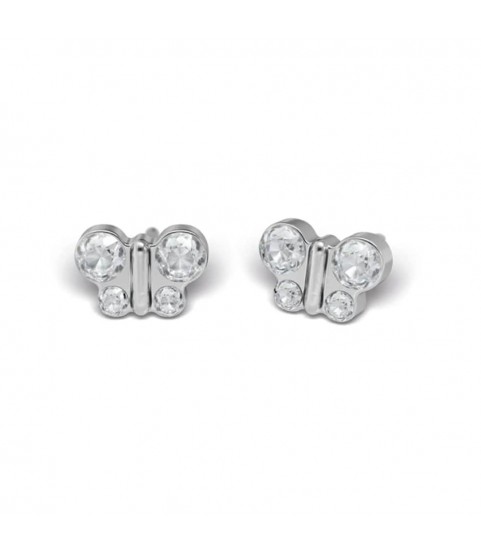 Studex steel Butterfly Cubic zircon Earrings, 8mm, 7524-2004