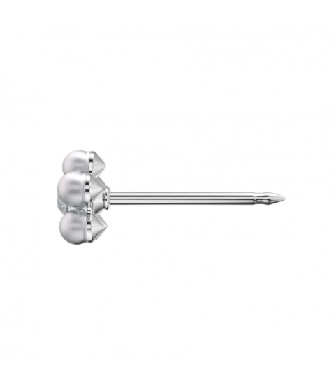 Studex steel flower with Cubic zircon & Pearl white Earrings, 5mm, 7512-6301 Studex steel flower with Cubic zircon & Pearl white Earrings, 5mm, 7512-6301