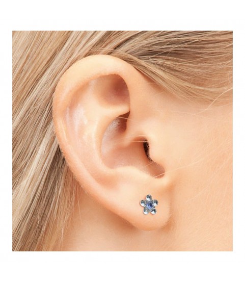 Studex steel Light Sapphire Sep Earrings, 5mm 7512-6399 Studex steel Light Sapphire Sep Earrings, 5mm 7512-6399