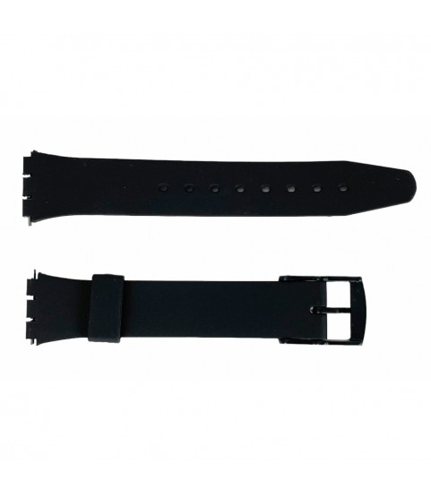 SWATCH smooth strap with plastic clasp 17 mm
