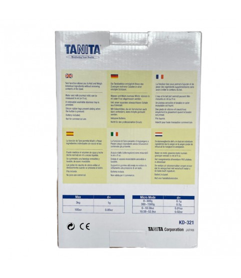 Tanita KD-321 digital scale up to 3000 grams (105oz)