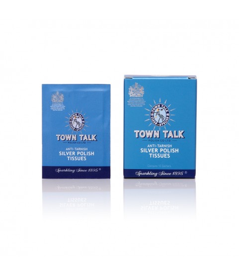 Town Talk anti-tarnish silver polish tissues 10 pcs in box