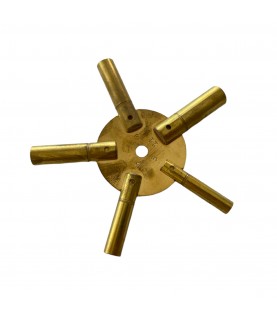 Universal brass key for clocks 5 different sizes 3-5-7-9-11 Universal brass key for clocks 5 different sizes 3-5-7-9-11