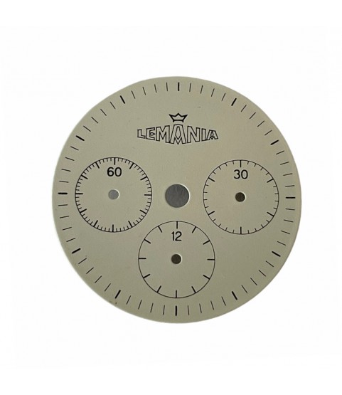 Vintage Lemania white dial for chronograph watch 26.55mm